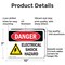 Signmission Electrical Shock Hazard Danger Sign, Aluminum, 10in W x 7in L, 2PK OS-2PACK-DS-A-710-L-2215 - alternate 5